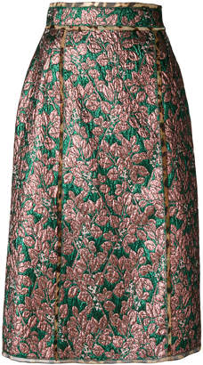 Dolce & Gabbana metallic midi skirt