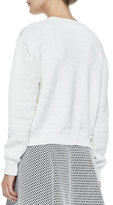 Thumbnail for your product : Derek Lam 10 Crosby Ribbed Crewneck Sweater W/ Arrow Detail