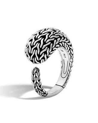 John Hardy Classic Chain Silver Large Ring, Size 7
