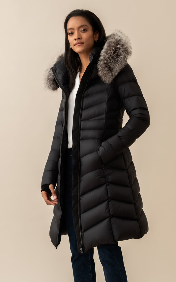 below the knee puffer coat