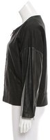 Thumbnail for your product : Derek Lam 10 Crosby Leather-Accented Jacket