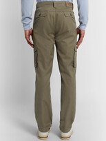 Thumbnail for your product : JAMES PURDEY & SONS Cotton-Ventile Cargo Trousers - Men - Green - UK/US 32