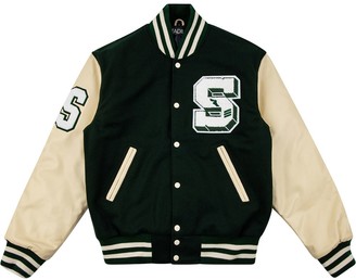 STADIUM GOODS® Letterman Green Varsity Jacket - Farfetch