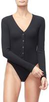 Thumbnail for your product : Ga Sale The Ribbed Henley Bodysuit