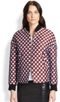 Thumbnail for your product : RED Valentino Heart Jacquard Bomber Jacket