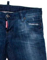 Thumbnail for your product : DSQUARED2 Cropped Distressed Jeans