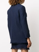 Thumbnail for your product : Boutique Moschino Long Single-Breasted Tweed Jacket