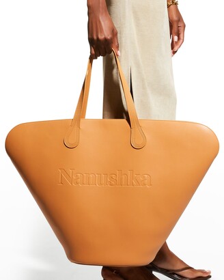 Nanushka Juno Large Faux-Leather Tote Bag