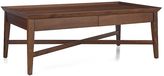 Thumbnail for your product : Crate & Barrel Bradley Walnut Coffee Table with Drawers