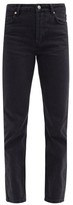 Thumbnail for your product : Raey Track High-rise Straight-leg Jeans - Black