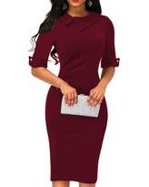Thumbnail for your product : BIUBIU Womens Retro Bodycon Below Knee Formal Office Dress with Back Zipper XL