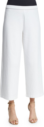 black wide leg ankle pants