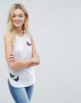 Thumbnail for your product : Brave Soul Butterfly Badge Tank
