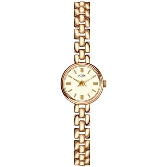 Rotary Women's Quartz Watch with Champagne Dial Analogue Display and Gold  Stainless Steel Bracelet LB02543/03 - ShopStyle