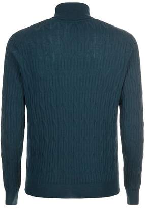 Corneliani Chevron Roll Neck Sweater