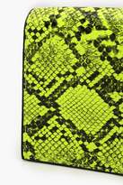 Thumbnail for your product : boohoo Neon Snake Micro Mini Cross Body Bag