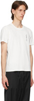 Thumbnail for your product : Dion Lee White Embroidered Logo T-Shirt