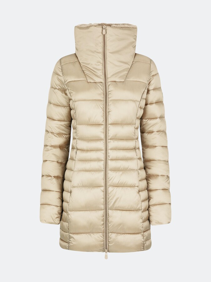 high collar winter coat