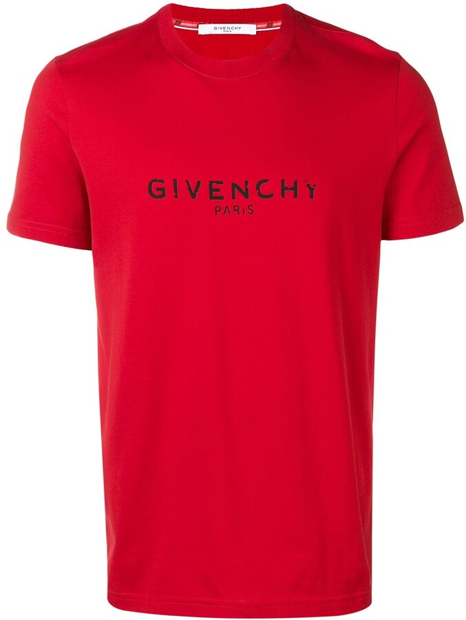 mens red givenchy t shirt