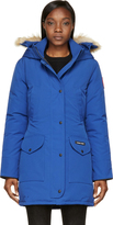 Thumbnail for your product : Canada Goose Blue Fur Trimmed Down Trillium Parka
