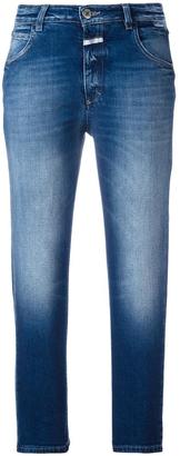 Closed stonewashed cropped jeans