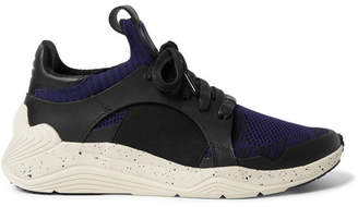 McQ Gishiki Leather And Rubber-Trimmed Mesh Sneakers