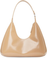 Thumbnail for your product : Bzees BY FAR Beige Patent Amber Shoulder Bag