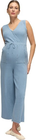 Ingrid & Isabel Ingrid+IsabelMaternitySweaterJumpsuitBlueGraySizeS