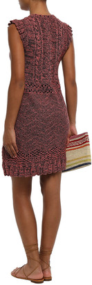 M Missoni Crochet-knit Mini Dress