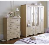 Thumbnail for your product : Consort Furniture Limited Berkley 3-door, 4-drawer Mirrored Wardrobe