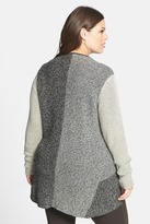 Thumbnail for your product : Eileen Fisher Wool & Linen Cardigan (Plus Size)