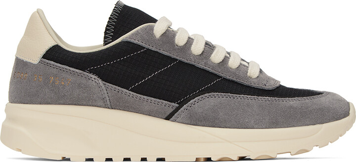 Common Projects Gray & Black Track 80 Sneakers - ShopStyle