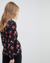 Thumbnail for your product : Miss Selfridge Floral Cut Out Blouse