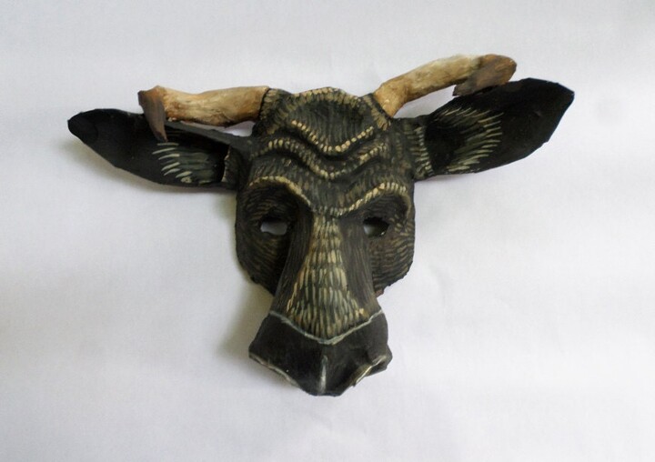 Etsy Minotaur Mask, Bull, Bull Mask, Mythical Creature, Paper Mache, Wearable