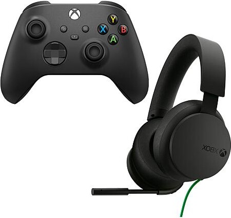 Microsoft Xbox Series X/S Controller in Black with Headset