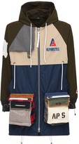 Thumbnail for your product : Alphastyle Warblers Patchwork Hooded Utility Parka