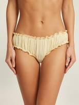 Thumbnail for your product : Loup Charmant Bloomer Organic-cotton Briefs - Womens - Light Yellow