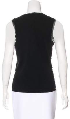 Magaschoni Cashmere Embellished Top