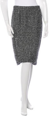 Oscar de la Renta Tweed Knee-Length Skirt