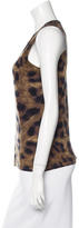 Thumbnail for your product : Magaschoni Cashmere Leopard Print Top