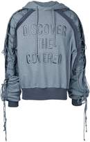Thumbnail for your product : Juun.J laced sleeve hoodie