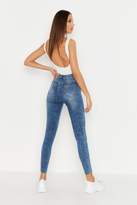 Thumbnail for your product : boohoo Tall Blue Acid Wash Jeggings