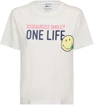DSQUARED2 One Life & Smiley printed t-shirt