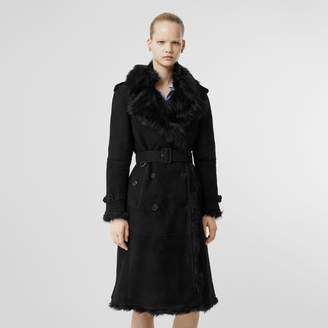 Burberry Shearling Trench Coat