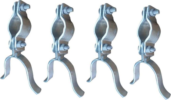 Wellco 2-3/8 in. Chain Link Fence Gate Post Hinge Hardware Set (4-Set)