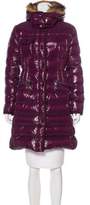 Thumbnail for your product : Moncler Hermifur Fur-Trimmed Down Coat