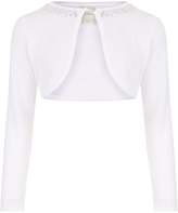 Thumbnail for your product : Monsoon Girls Siera Jewel Long Sleeve Cardigan