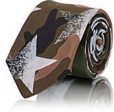 Thumbnail for your product : Valentino MEN'S STAR-PRINT CAMOUFLAGE SILK NECKTIE