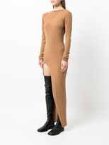 Thumbnail for your product : Rick Owens Side-Slit Knit Maxi Dress