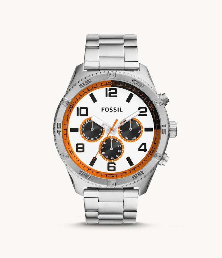 wylie multifunction stainless steel watch